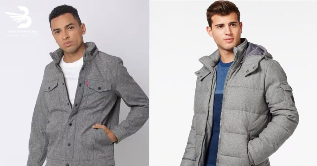A grey jacket