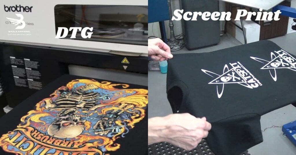 DTG Printing vs Screen Printing